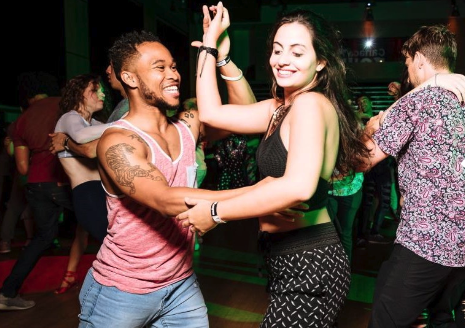 People dancing cha-cha